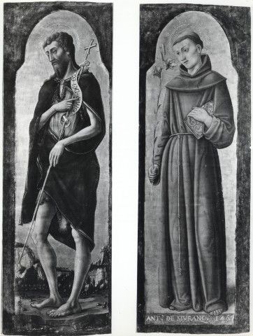 Istituto Centrale per il Catalogo e la Documentazione: Fototeca Nazionale — Bari, Museo. Antonio Vivarini. Pannelli del Polittico di Andria (1467) — particolare